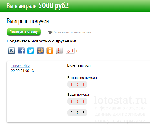 Выигрыш в ТОП-3 5000 рублей